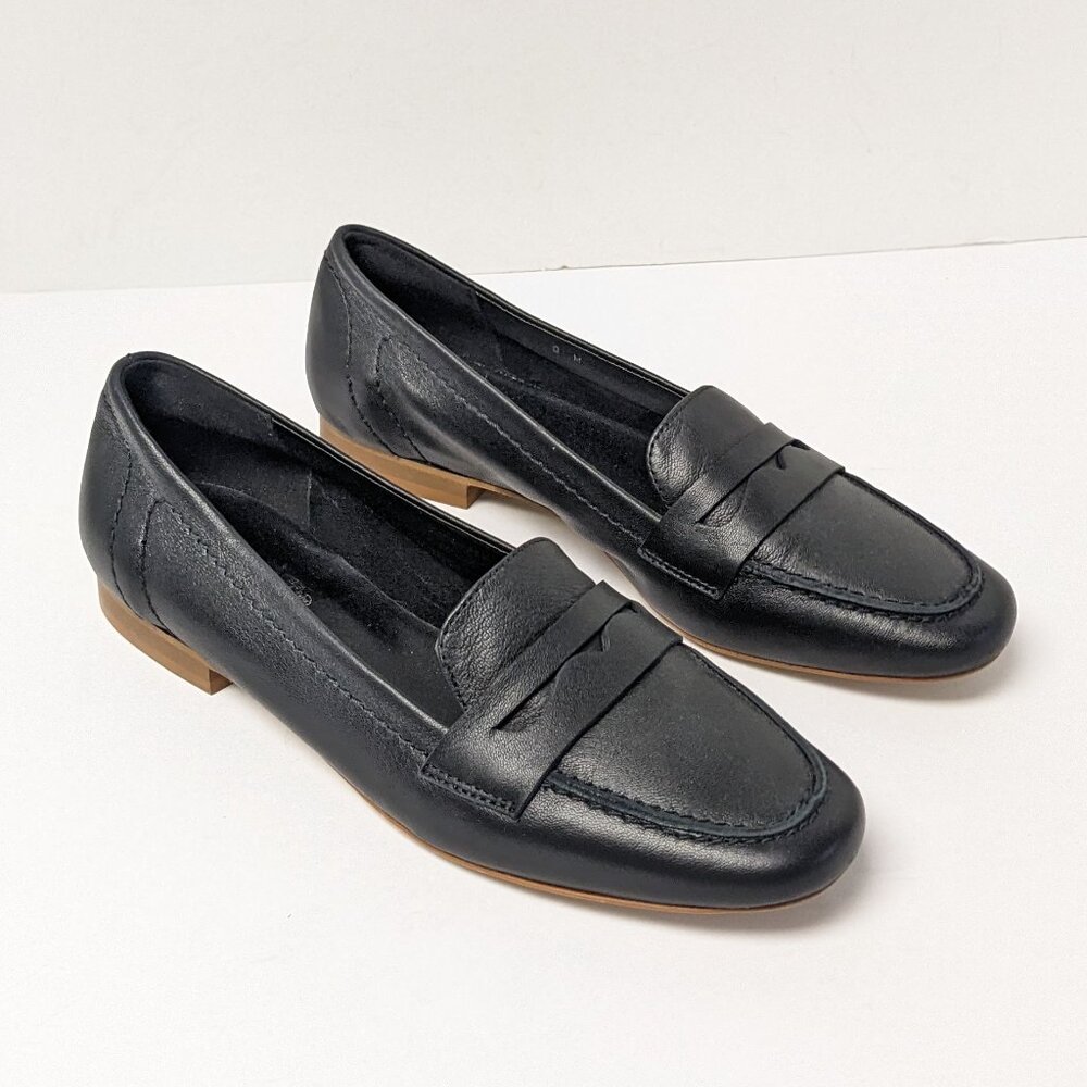 Coach and Four Black Leather Penny Loafers